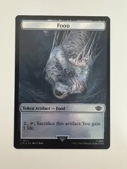 Smaug / Food 11 Foil Token MTG Magic the Gathering Card NM Near Mint LTR - Image 2