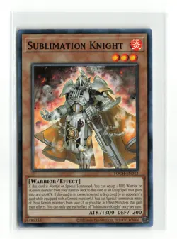 SUBLIMATION KNIGHT TOCH-EN013 SUPER RARE YUGIOH TCG NM - Image 1