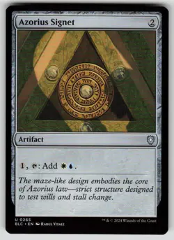 Azorius Signet Uncommon Commander: Bloomburrow 265 MTG Near Mint - Image 1
