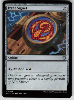 Izzet Signet Uncommon Commander: Bloomburrow 278 MTG Near Mint - Image 1