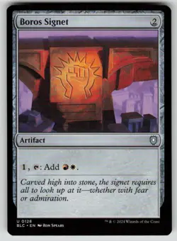 Boros Signet Uncommon Commander: Bloomburrow 128 MTG Near Mint - Image 1