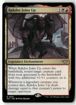 Rakdos Joins Up 225 Rare Outlaws of Thunder Junction Magic: The Gathering NM - Image 1