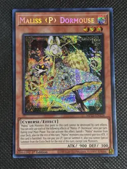 YuGiOh! Maliss P Dormouse MP25-EN124 Prismatic Secret Rare 1st Edition Near Mint - Image 1