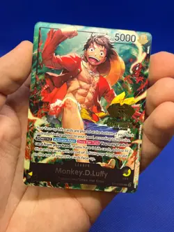 One Piece 2nd Anniversary Tournament Monkey D Luffy ST13-003 Stamped Promo NM - Image 2