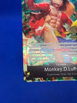 One Piece 2nd Anniversary Tournament Monkey D Luffy ST13-003 Stamped Promo NM - Image 4