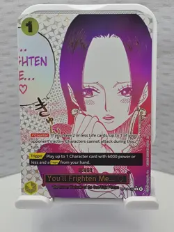 One Piece English OP14-118 You'll Frighten Me.. Boa Hancock Alternate Art event - Image 1