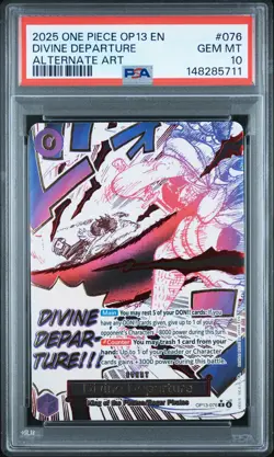Divine Departure 076 Alternate Art One Piece PSA 10 - Image 1