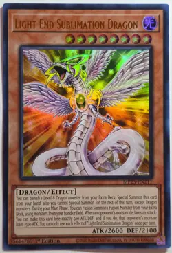 Yugioh Light End Sublimation Dragon MP25-EN211 Ultra Rare 1st Edition - Image 1