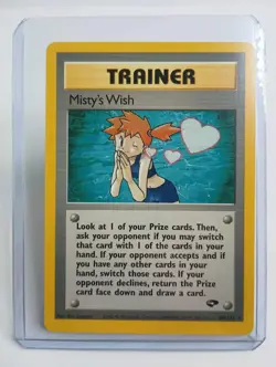 Misty's Wish 108/132 Gym Challenge Rare Vintage Pokemon TCG card - Image 1