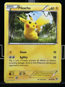 Pokemon Card Pikachu Breakthrough Common 48/162 Regular LP - Image 3