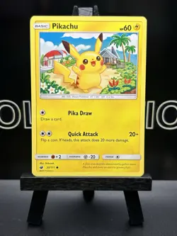 Pikachu 30/111 Crimson Invasion Common Pokemon Card TCG LP - Image 2