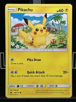 Pikachu 30/111 Crimson Invasion Common Pokemon Card TCG LP - Image 3