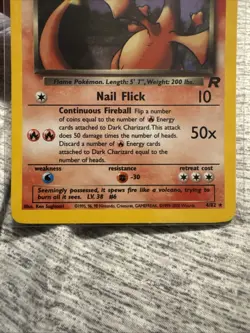 Dark Charizard Holo Pokemon Trading Card - Team Rocket Set 4/82 - Image 3