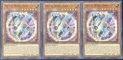 Virtual World Kirin - Lili PHRA-EN013 Phantom Rage 1st Edition (x3) Yugioh Card - Image 1