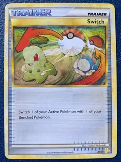Switch 24/30 Trainer Card HGSS Trainer Kit: Gyarados & Raichu (2010) - LP - Image 1