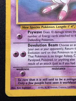 Mew Promo 8 WoTC Black Star Pokemon Card Rare HP - Image 5