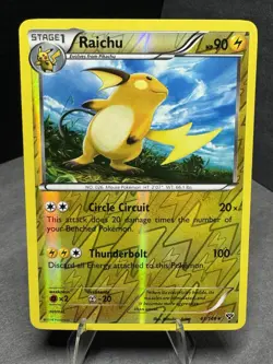 Pokemon TCG: Raichu 43/146 Reverse Holo XY Base Set Card 2014 - Image 1