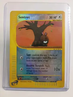 Sentret 107/147 Reverse Holo Common Aquapolis Vintage Pokemon TCG E-reader card - Image 1