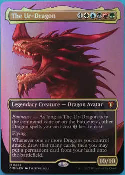 The Ur-Dragon (Borderless 689) FOIL Commander Masters NM (515083) ABUGames - Image 1
