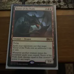 Terror of the Peaks FOIL MYTHIC RARE magic the gathering core 2021 - Image 2