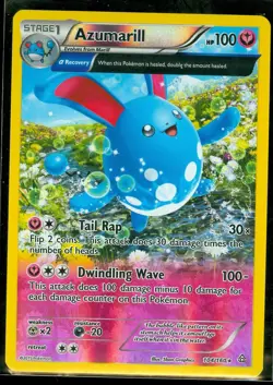 Pokemon AZUMARILL 104/160 - XY Primal Clash RARE Rev Holo - NEAR MINT/MINT - Image 1