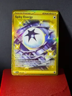 Pokemon TCG Journey Together 190 Spiky Energy Hyper Rare GOLD - Image 1