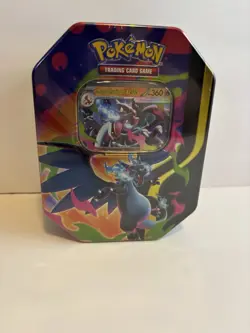Pokemon TCG Mega Charizard X Tin New Factory Sealed 4 Booster Packs - Image 2