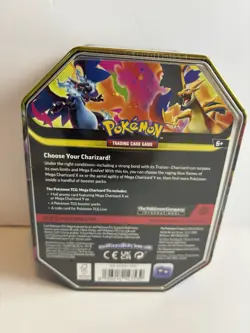 Pokemon TCG Mega Charizard X Tin New Factory Sealed 4 Booster Packs - Image 3