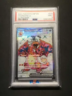 Charizard ex 215/197 Pokemon SV03 Obsidian Flames Holo PSA 9 #215 - Image 1