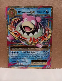 Pokemon M Slowbro EX Ultra Rare Holo Evolutions 27/108 Mega Full Art - Image 1