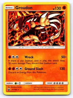 Groudon 81/168 Holo Rare Celestial Storm Pokemon Lightly Played - Image 1