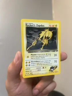 Rocket's Zapdos 15/132 Holo R Gym Challenge PokemonWOTC 2000 EN LP - Image 2