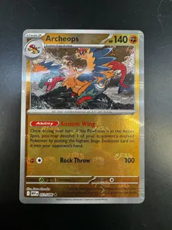Archeops (Master Ball Pattern) 051/086 Rare White Flare Pokemon NM - Image 3