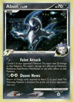 Absol G 1/147 Holo Rare Supreme Victors Pokemon Holo Lightly Played - Image 1
