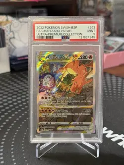 2022 POKEMON SWSH BLACK STAR PROMO #262 FULL ART/CHARIZARD VSTAR PSA 9 - Image 1