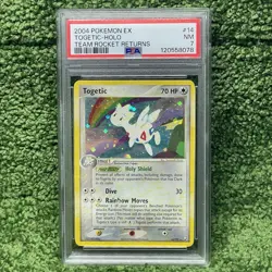 Pokemon TCG EX Team Rocket Returns Togetic Holo 14/109 2004 PSA 7 - Image 1