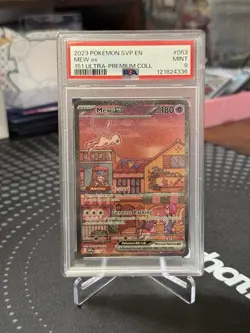 2023 POKEMON SVP EN-SV PROMO 151 ULTRA-PREMIUM COLLECTION #053 MEW EX PSA 9 - Image 1