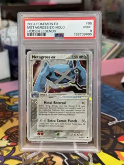 Metagross EX 2004 Pokemon Hidden Legends Holo PSA 9 #95 - Image 1