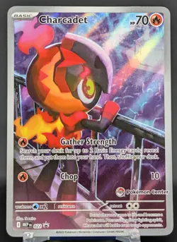 Pokemon Charcadet #022 English MEP Black Star Promo Pokemon Center Stamped - Image 1
