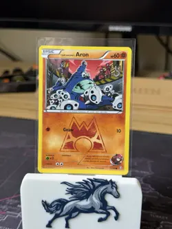 Team Magma's Aron 12/34 Pokemon Double Crisis Regular Non Holo - Image 1