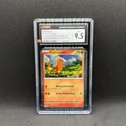 Pokemon Charmander 004/165 Sv: 151 Cosmo Holo 2024 Charizard ex SPC CGC - Image 1
