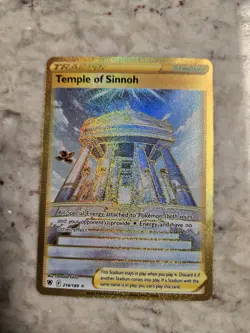Temple of Sinnoh 214/189 Secret Rare SWSH10: Astral Radiance Trainer Pokemon NM - Image 1