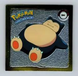 Pokemon Sticker - Snorlax R04 - Series 1 - Artbox - Holo - Image 1