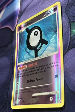 Unown A 65/130 - Diamond & Pearl Base - Reverse Holo Pokemon — NM + NEAR MINT - Image 5