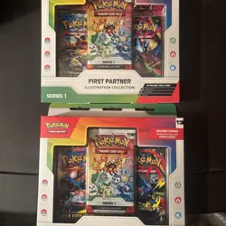 Pokemon First Partner Illustration Collection Box Series 1 (Lot of 2) New 🔥🔥 - Image 1