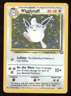 1999 Pokemon Jungle Wigglytuff Holo Rare #16/64 - Image 1