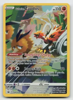 Galarian Zapdos SWSH283 - Crown Zenith Promo Pokemon Card - NM - Image 1