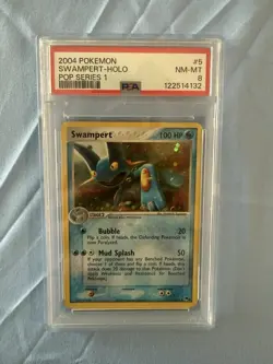 Pokemon TCG Swampert Pop Series 1 PSA 8 - Image 1