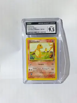 CGC 9.5 Charmander 70/110 Legendary Collection Vintage 2002 WOTC Pokemon - Image 4