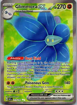 Glimmora ex 213/197 Ultra Rare Obsidian Flames Pokemon Near Mint - Image 1